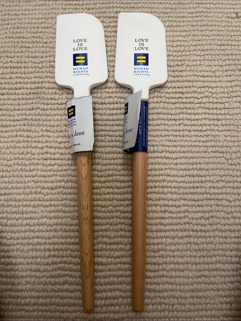Set of two Love is Love spatulas